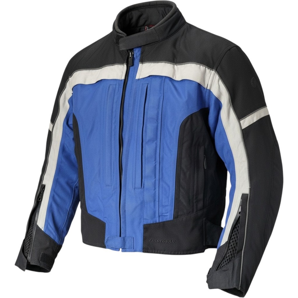Firstgear Hypertex Womens Motorcycle Jacket Small Blue Black Sheltex Waterproof